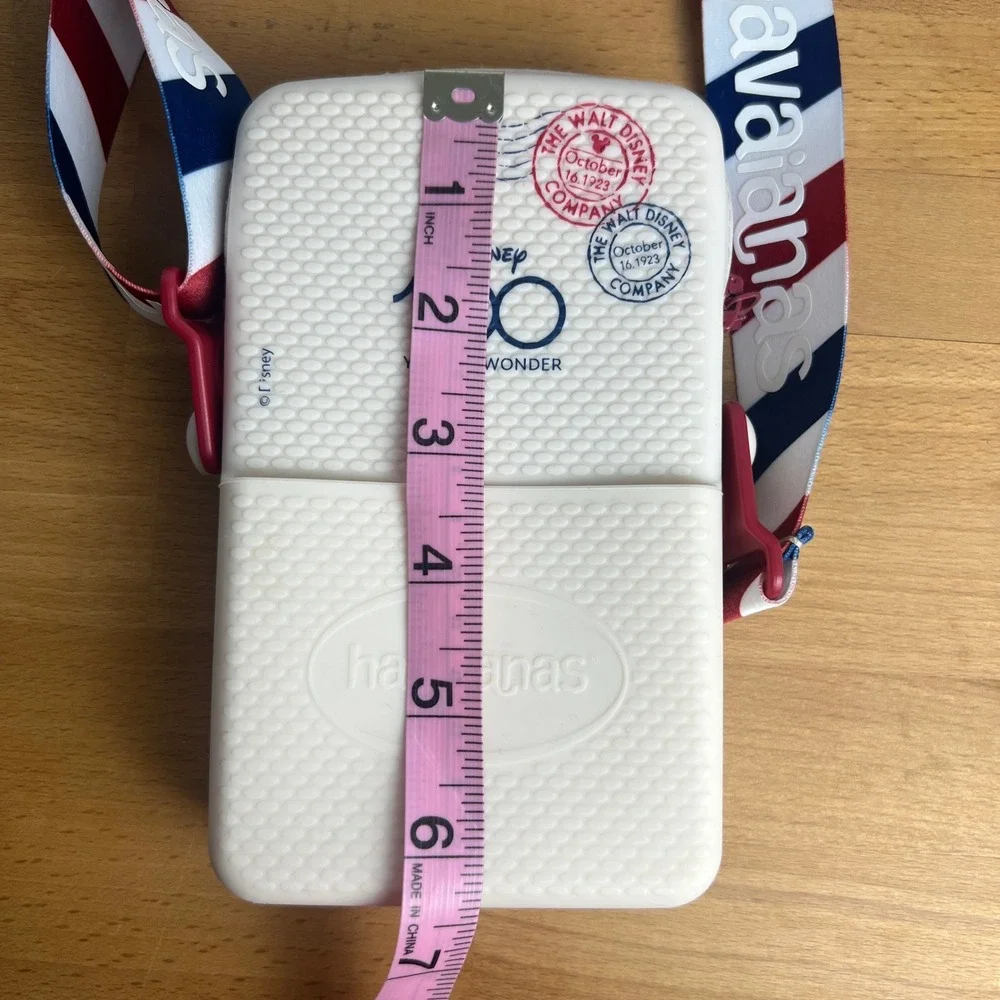 RARE Disney 100 Years of Wonder Havianas Silicone Park‎ Street Bag Crossbody